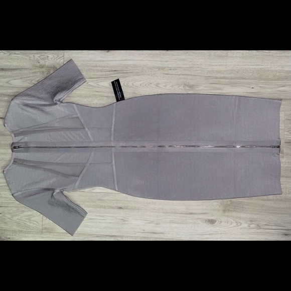 Mariam Anna Barska Lavender Body Con Dress Size S - Picture 4 of 10